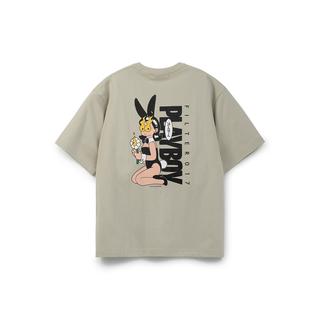 Playboy バニーガールTシャツ-アプリコット