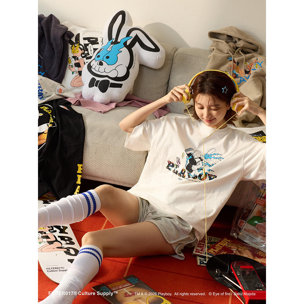 Playboy スカルラビットクッション