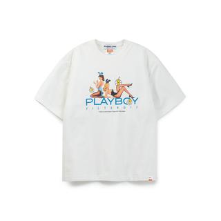 Playboy マガジンカバーTシャツ-ホワイト