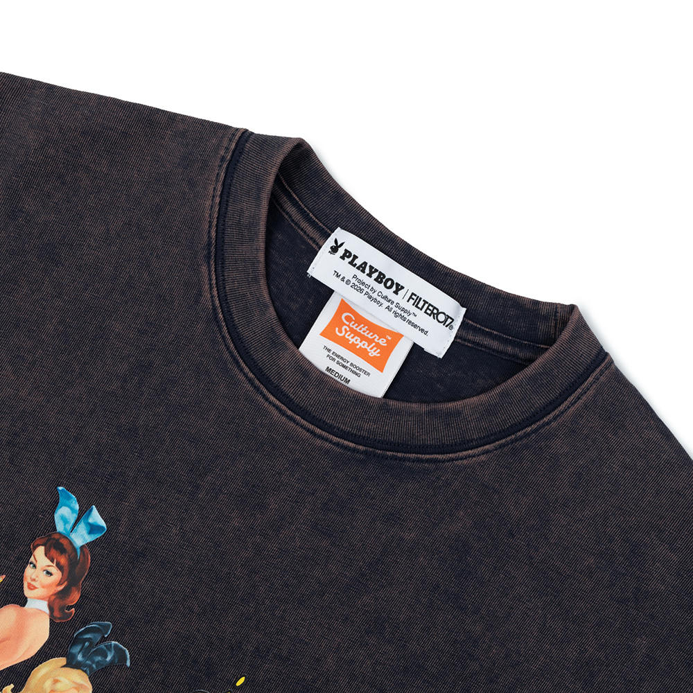 Playboy マガジンカバーTシャツ-ネイビー