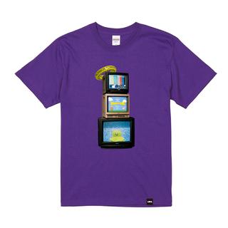 【サイズ選択可】パチもんのトモダチ！グラフィックTシャツ（パープル）／The TOMODACHI！