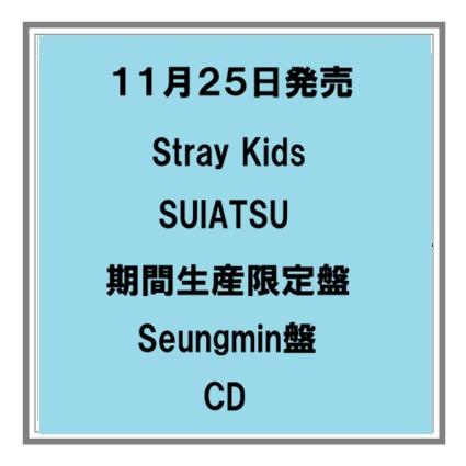 【予約・ポイント5倍】 11/25発売 Stray Kids SUIATSU 期間生産限定盤 メンバーソロ盤 CD アルバム 