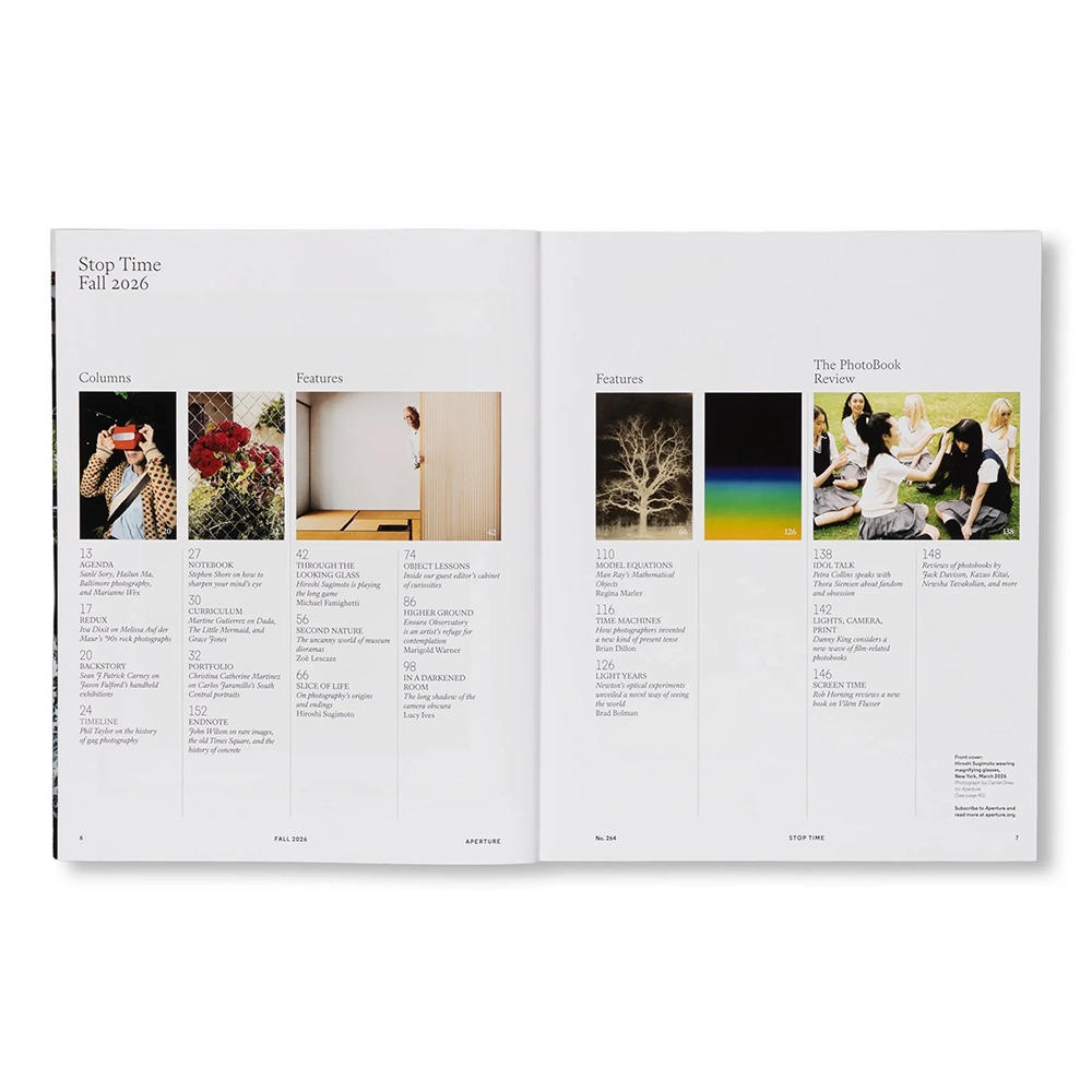 APERTURE 264 - FALL 2026：STOP TIME, GUEST EDITED BY HIROSHI SUGIMOTO　杉本博司　写真集　