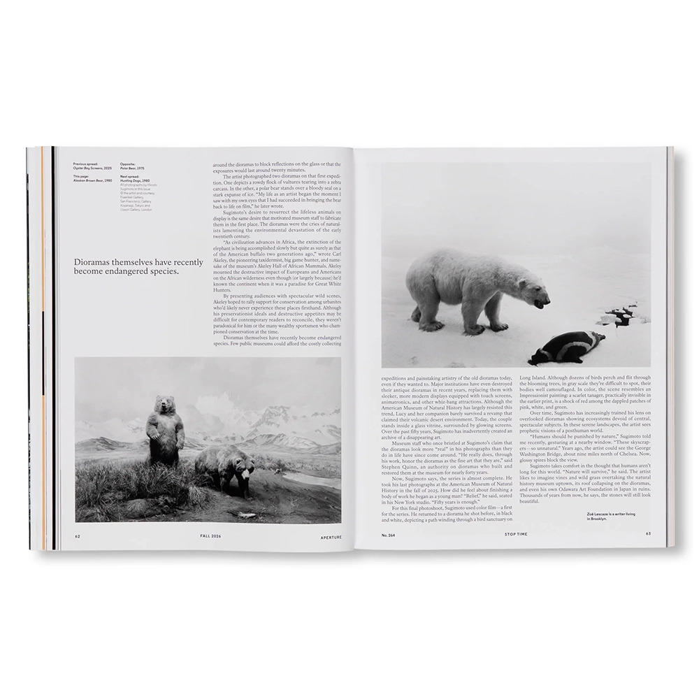 APERTURE 264 - FALL 2026：STOP TIME, GUEST EDITED BY HIROSHI SUGIMOTO　杉本博司　写真集　