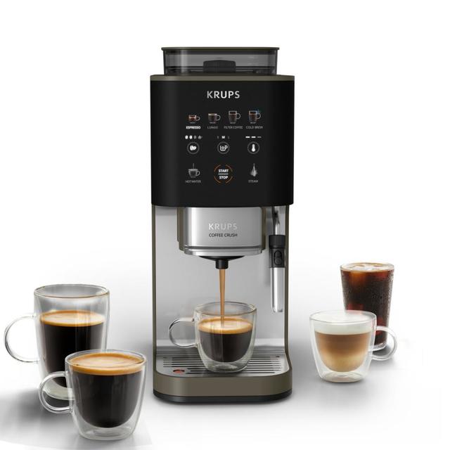 KRUPS by T-fal COFFEE CRUSH EXPERIENCE コーヒークラッシュエクスペリエンス 全自動コーヒーマシン