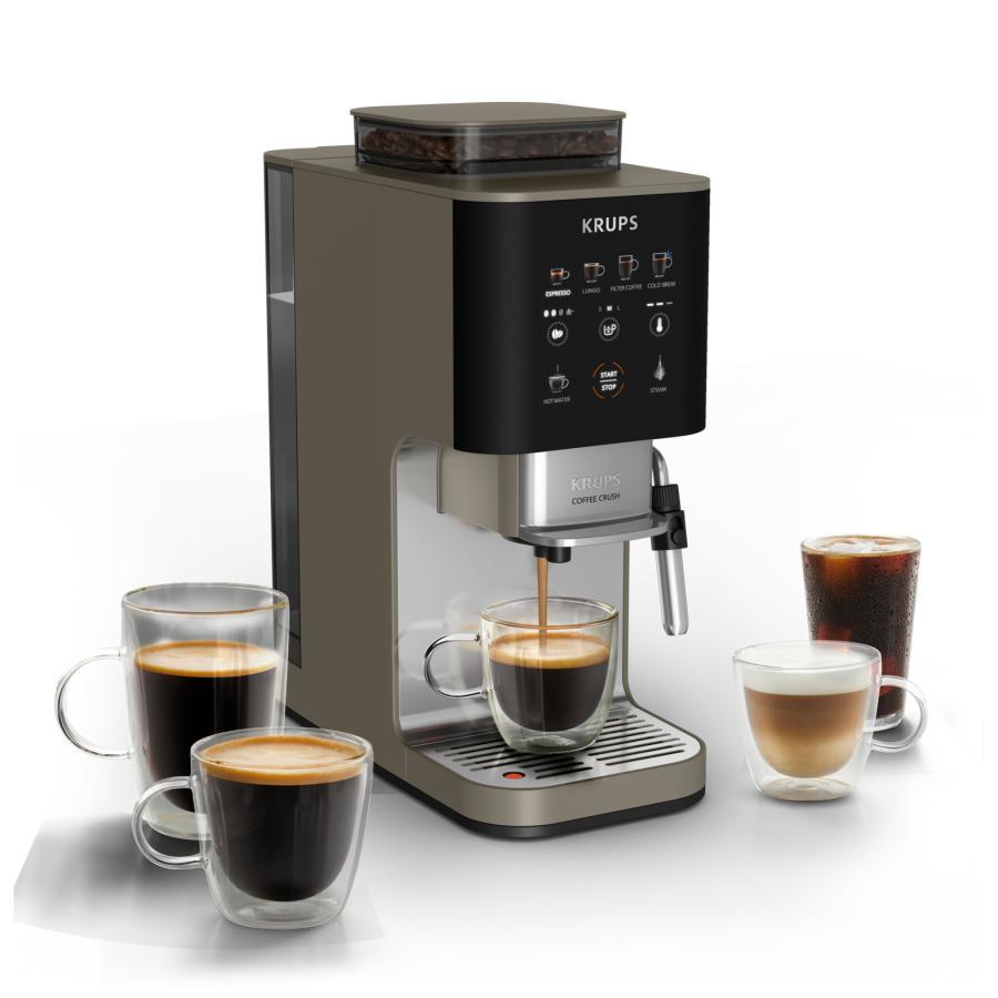 KRUPS by T-fal COFFEE CRUSH EXPERIENCE コーヒークラッシュエクスペリエンス 全自動コーヒーマシン