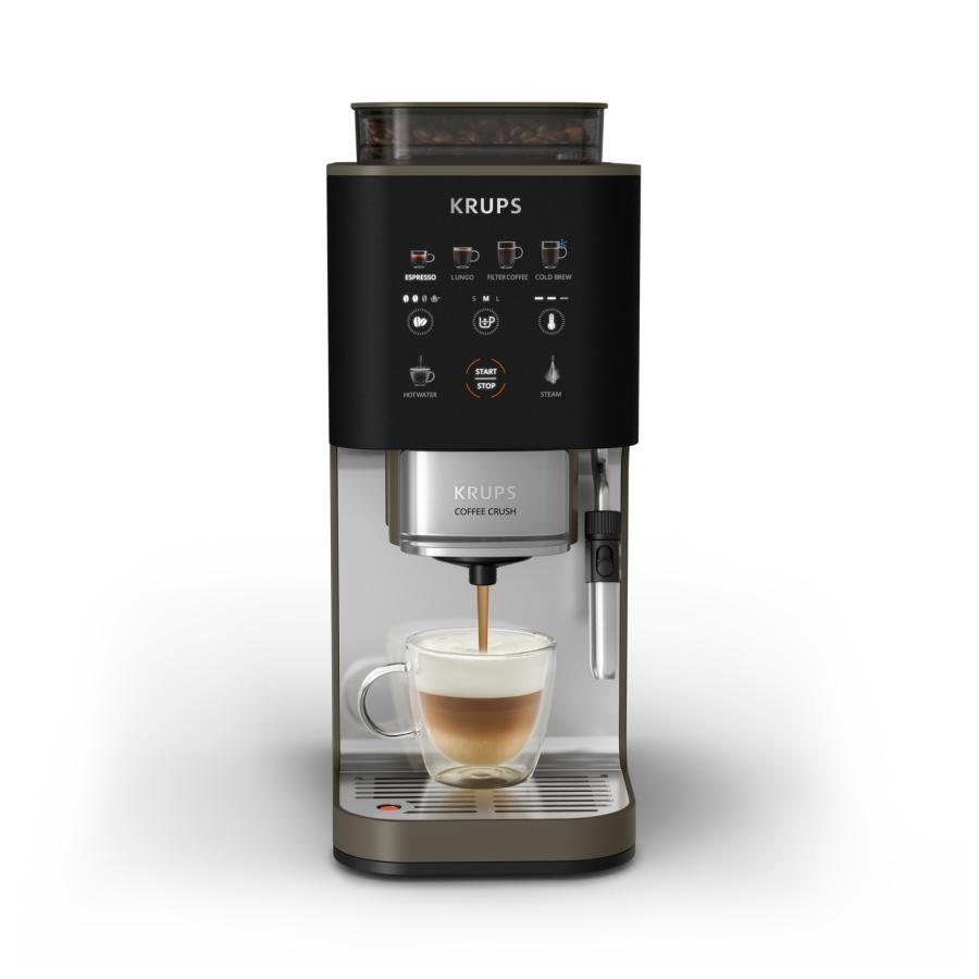 KRUPS by T-fal COFFEE CRUSH EXPERIENCE コーヒークラッシュエクスペリエンス 全自動コーヒーマシン