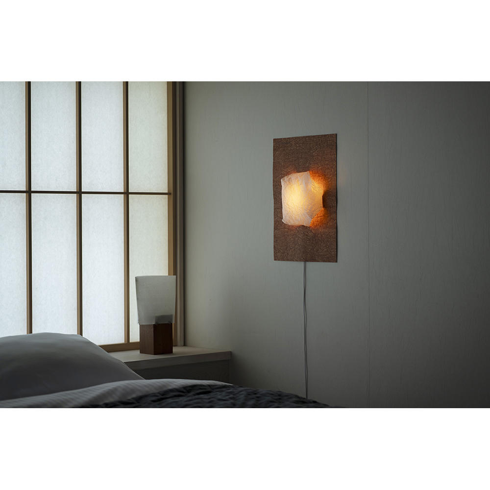 【予約】【POSTER LIGHT (ポスターライト) 】washi kakishibu（和紙 柿渋）　照明　※10月上旬頃入荷予定