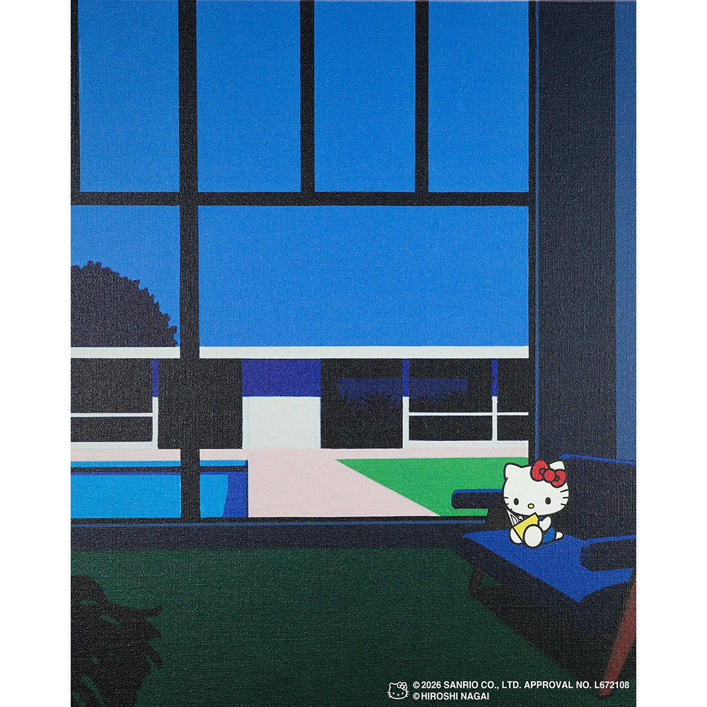 HIROSHI NAGAI(永井博) × HELLO KITTY（ハローキティ） PRINT CANVAS  / KTHN-CP Untitled ４