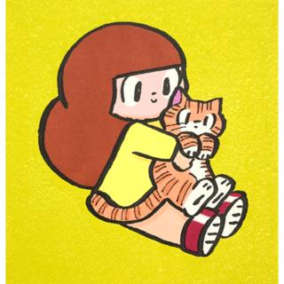 【直筆サイン＆エディションナンバー入り／マムアン】額装付きリソグラフ作品『Mamuang and Lala』　マムアンちゃん　Mamuang