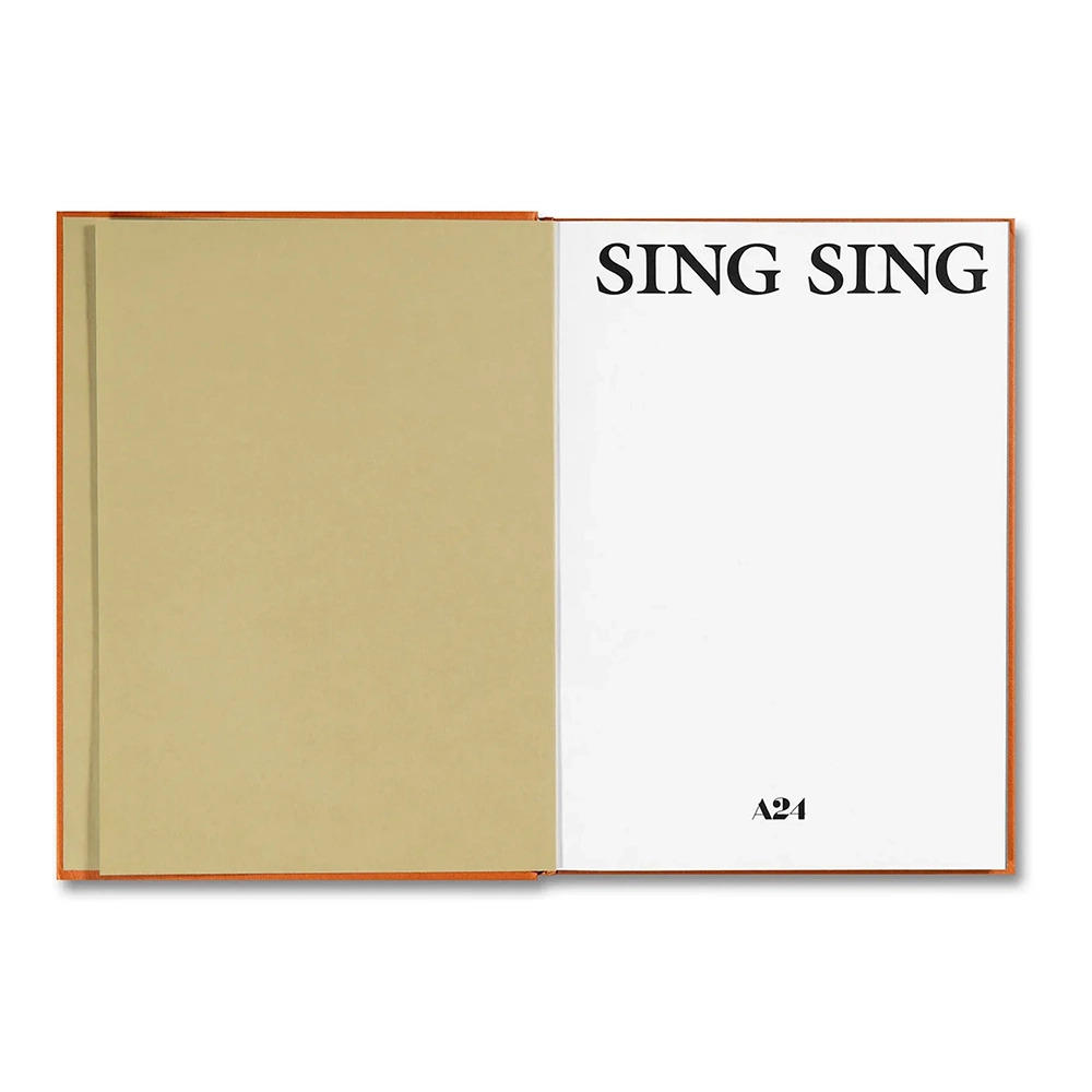【A24】SING SING SCREENPLAY BOOK by Greg Kwedar（グレッグ・クウェダー）　作品集