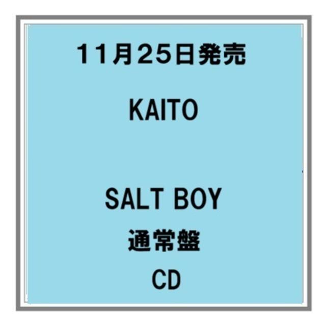 【予約・ポイント５倍】 11/25発売 KAITO SALT BOY 通常盤 CD 高橋海人
