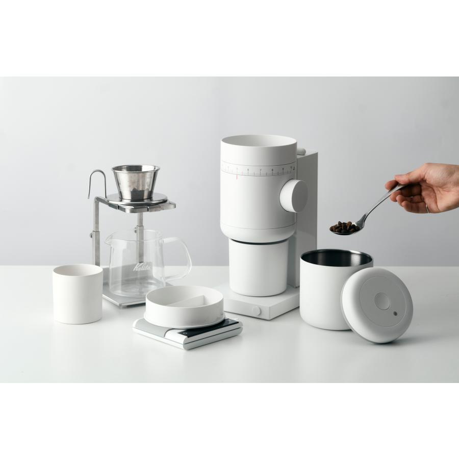 Fellow (フェロー) Opus 2 Conical Burr Grinder（オーパス2 コニカルバー グラインダー） White（ホワイト）