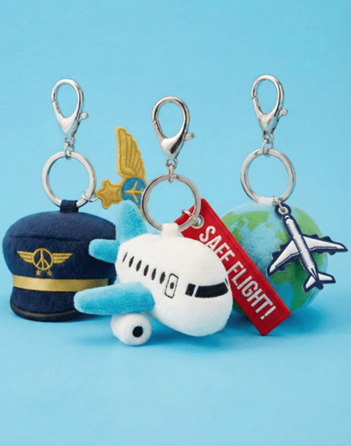 キーチャーム AIRPLANE・GLOBE・PILOT
