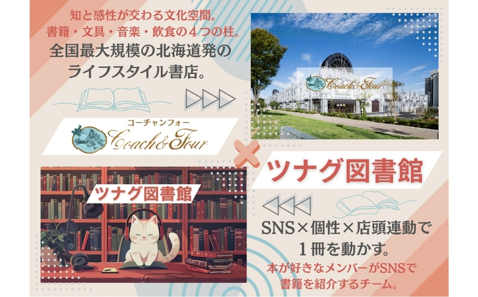 コーチャンフォー×ツナグ図書館